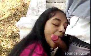 Bengali College Girl Giving BJ Outdoor.mp4